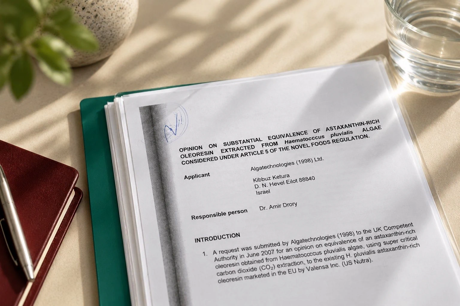 astaxanthin novel foods regulation document