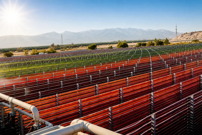 fields of algae crops