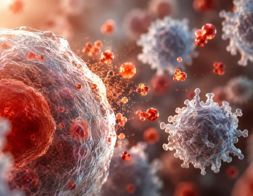 microscopic virus infection cellular biology